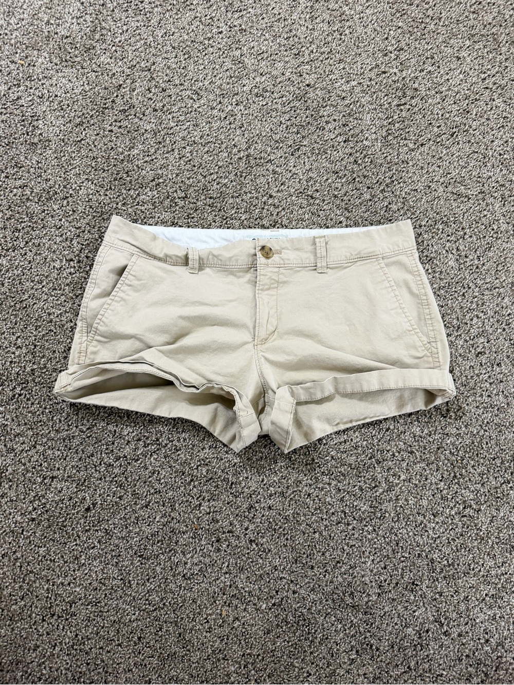 Old Navy Mini Low Rise Khaki Shorts